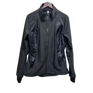 Lululemon Wind Runner Black Softshell Jacket Size 12 Activewear Outdoor Running